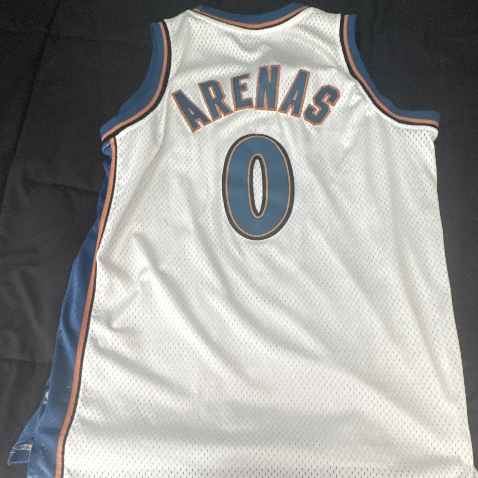 adidas NBA Washington Wizards Gilbert Arenas #0 White Swingman Jersey L