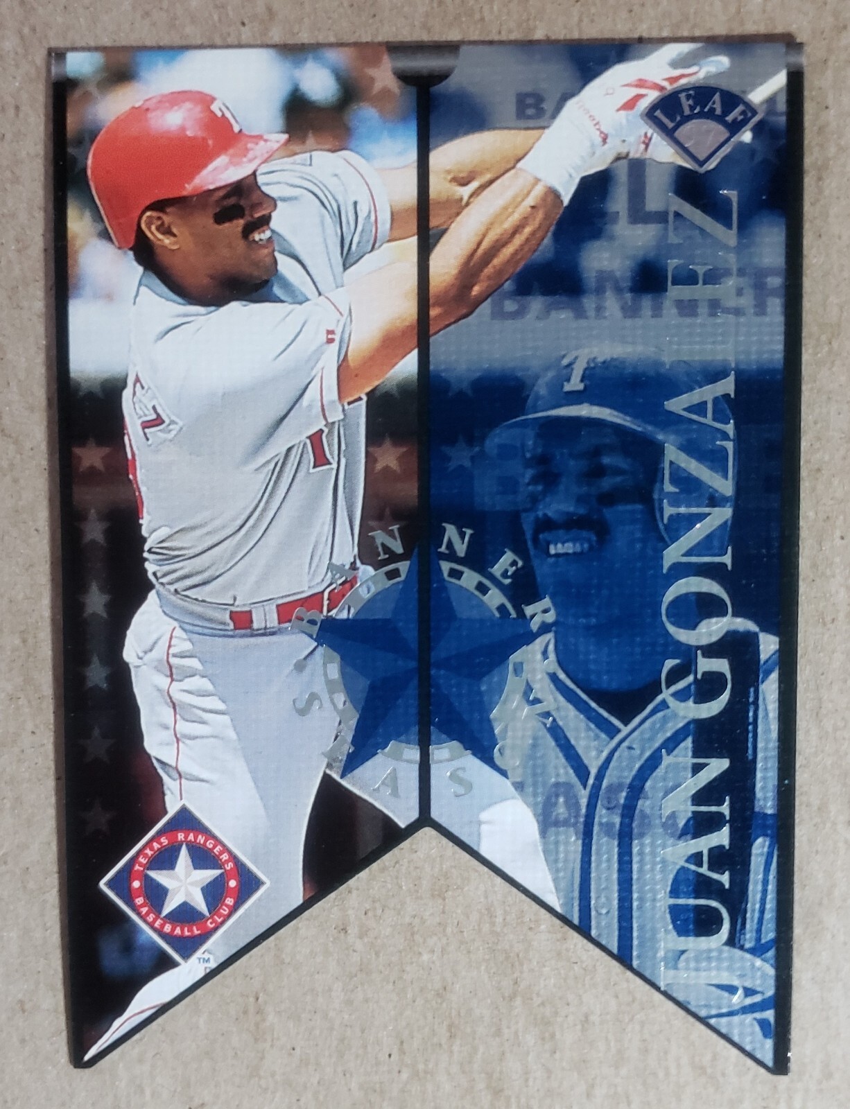 1997 Leaf Banner Season Juan Gonzalez /2500 Texas Rangers #3
