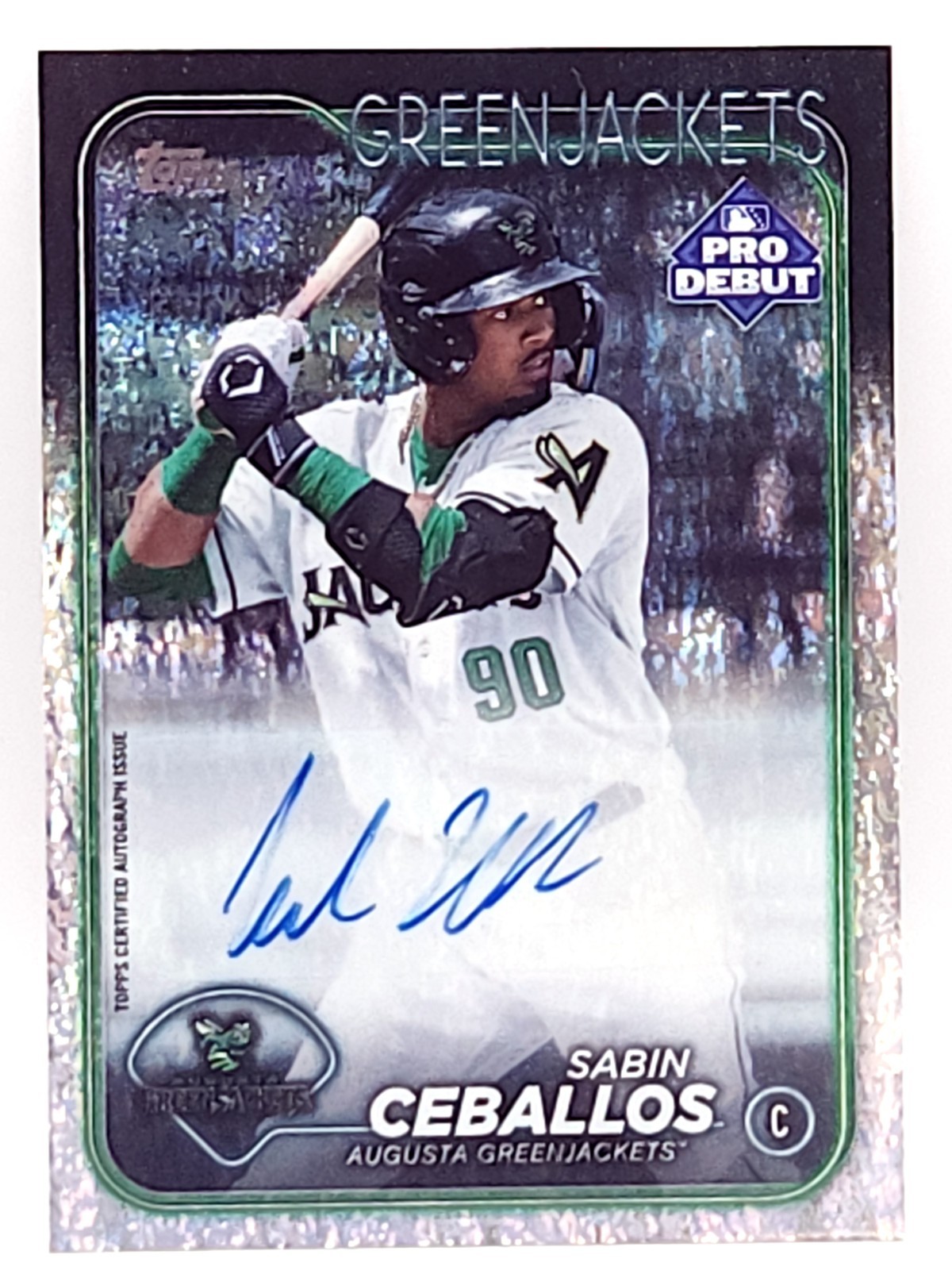2024 Topps Pro Debut – Sabin Ceballos #PD-50 Sparkle Foil Autographs /199…