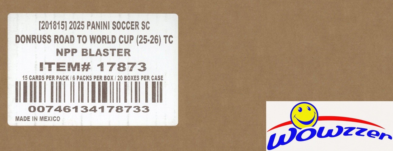 2025/26 Panini Donruss Road to FIFA WORLD CUP Soccer 20 Box Blaster CASE-1800 Cd