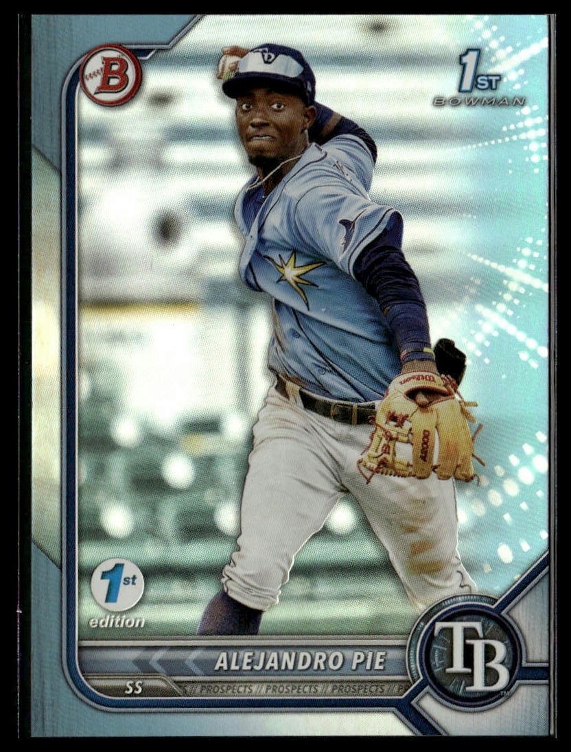 2022 Bowman 1st Edition #BPPF-99 Alejandro Pie Sky Blue Foil