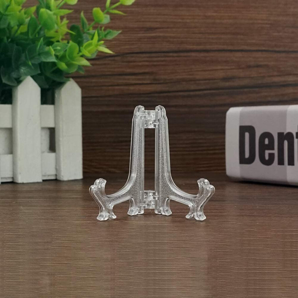 25PCS Trading Card Stands Durable Display Cards Coins Picture Object Holder 3″