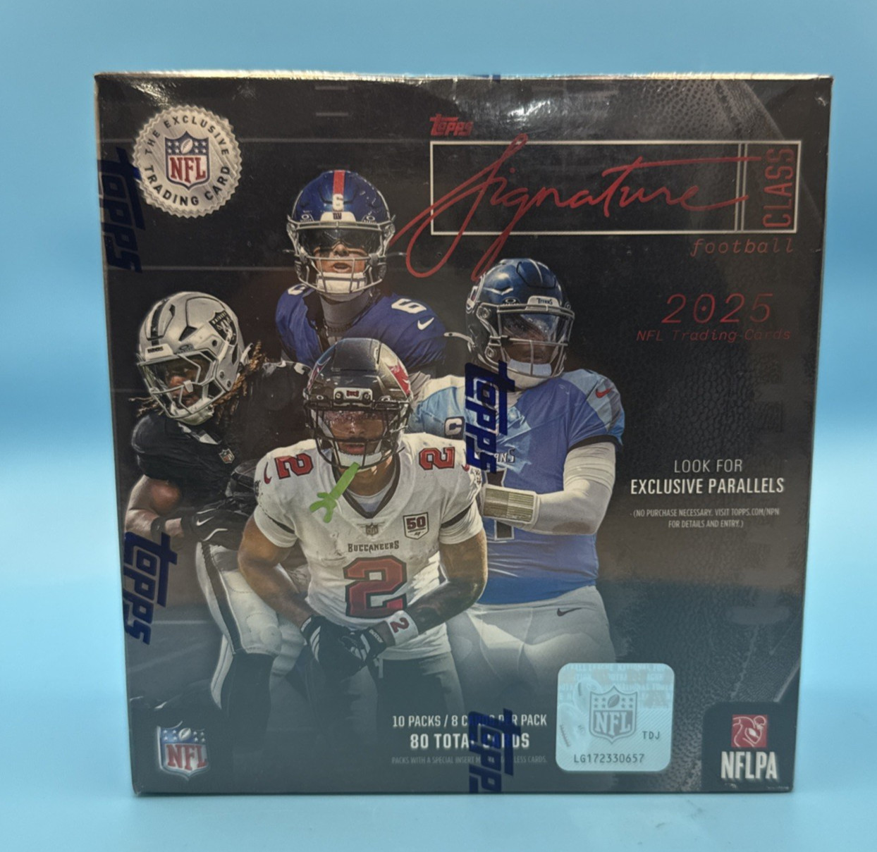 2025 Topps Signature Class Football NFL Mega Box 80 Cards Factory Sealed