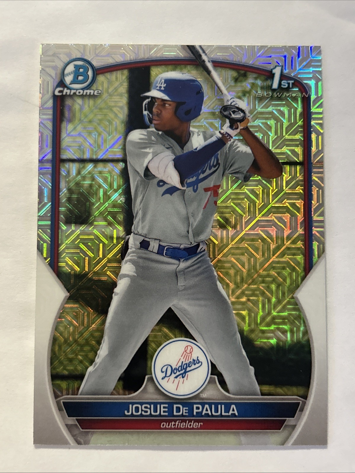 2023 Bowman Chrome 1st Josue De Paula Mojo Refractor #BCP-111