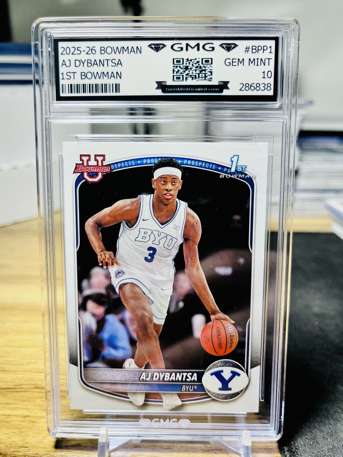 2025-26 Bowman U AJ Dybantsa 1st Bowman GMG Graded 10 Gem Mint 💎 Rookie RC