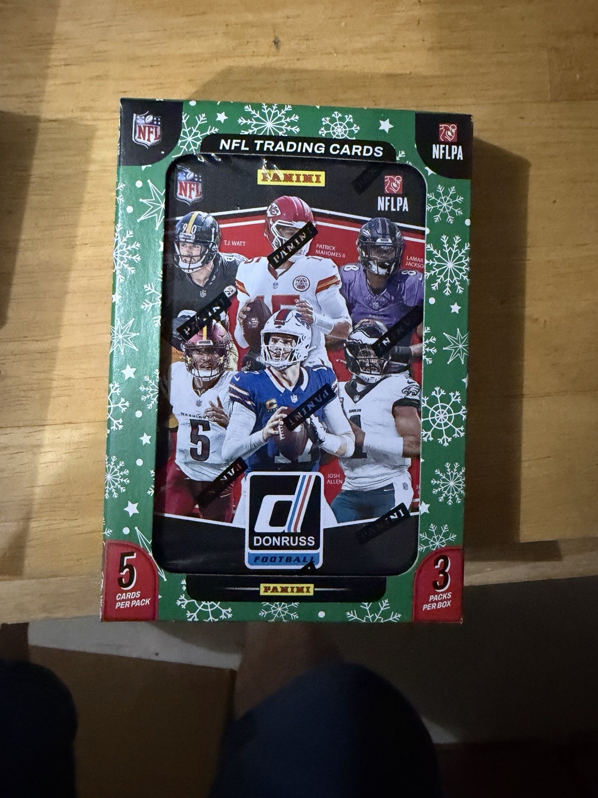 2025 Panini Donruss NFL Football Factory Sealed Holiday Tin Box