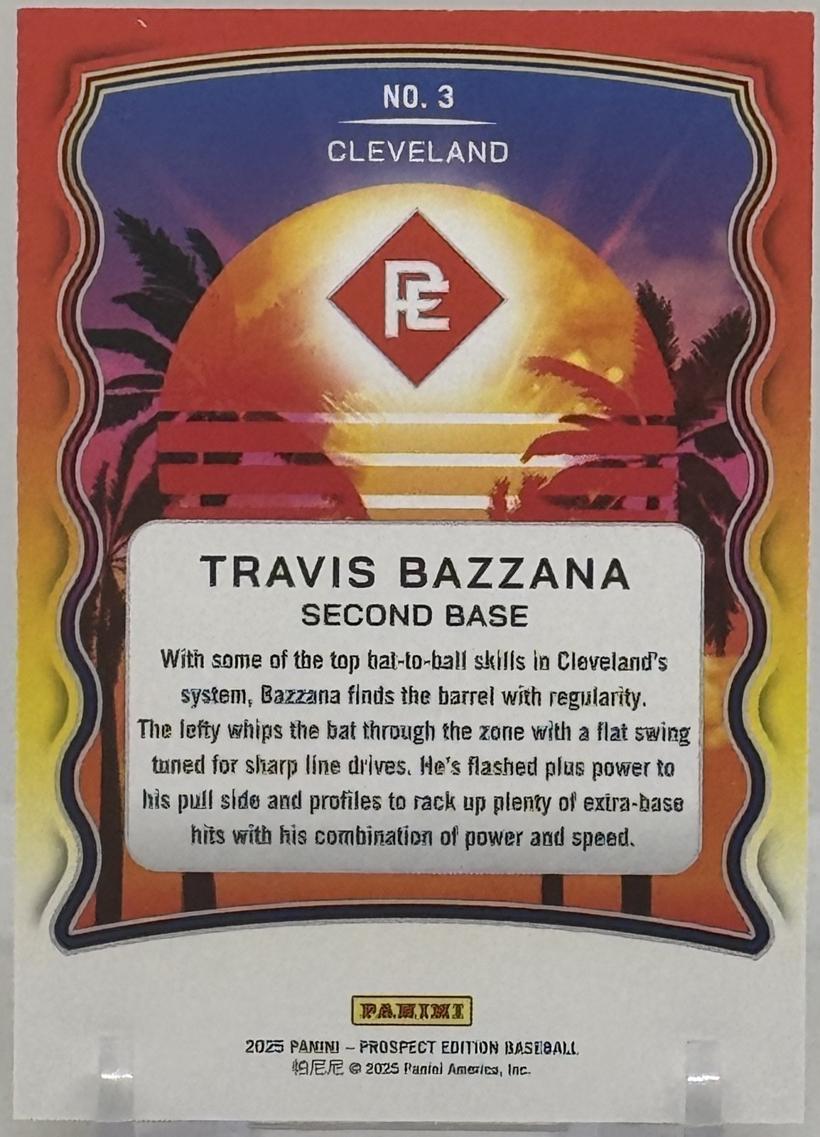 2025 Panini Prospect Edition Travis Bazzana Prepping For The Pros Blue /99 #3