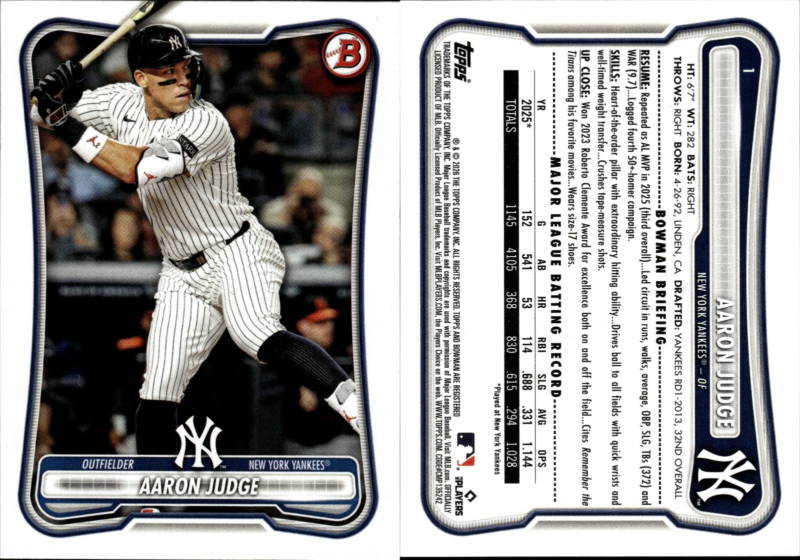 2026 Bowman Baseball BASE PAPER Vets and Prospects You Pick Complete Your Set