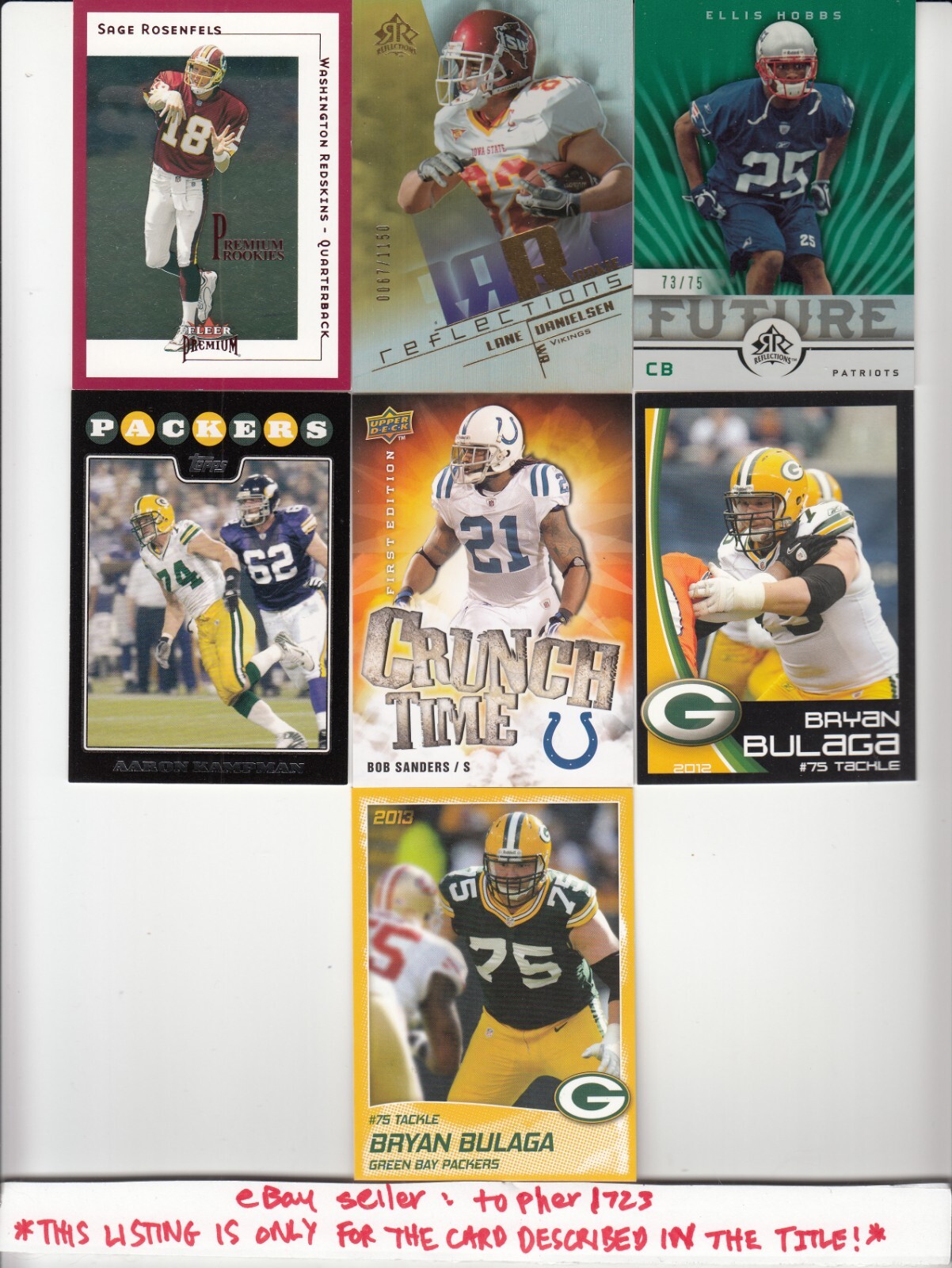 (MR) 2012 Fritsch Packers Police BRYAN BULAGA #10 Iowa