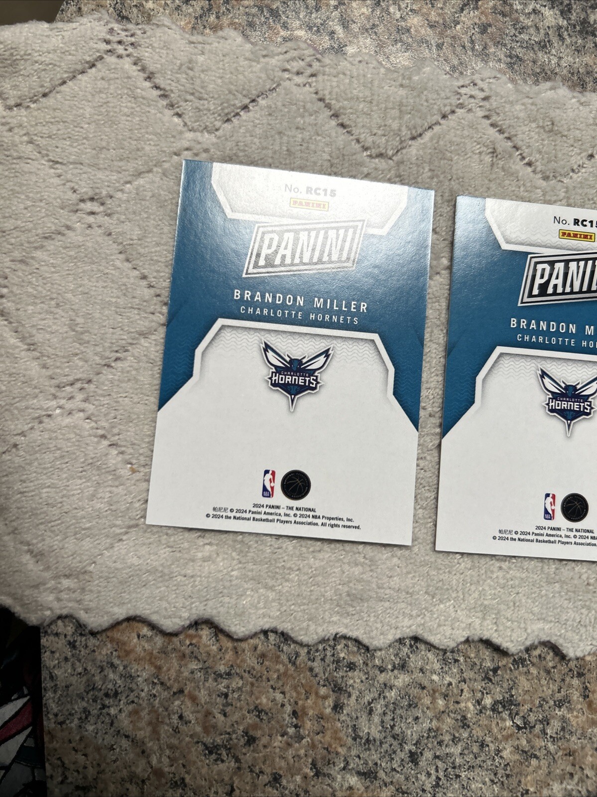 BRANDON MILLER /199 And Silver Foil 2 Card Lot Read Description