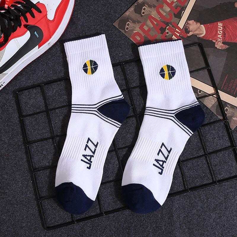 NBA Team Logo Socks, Short Crew Length (Large,10-12) Variety of Teams Available