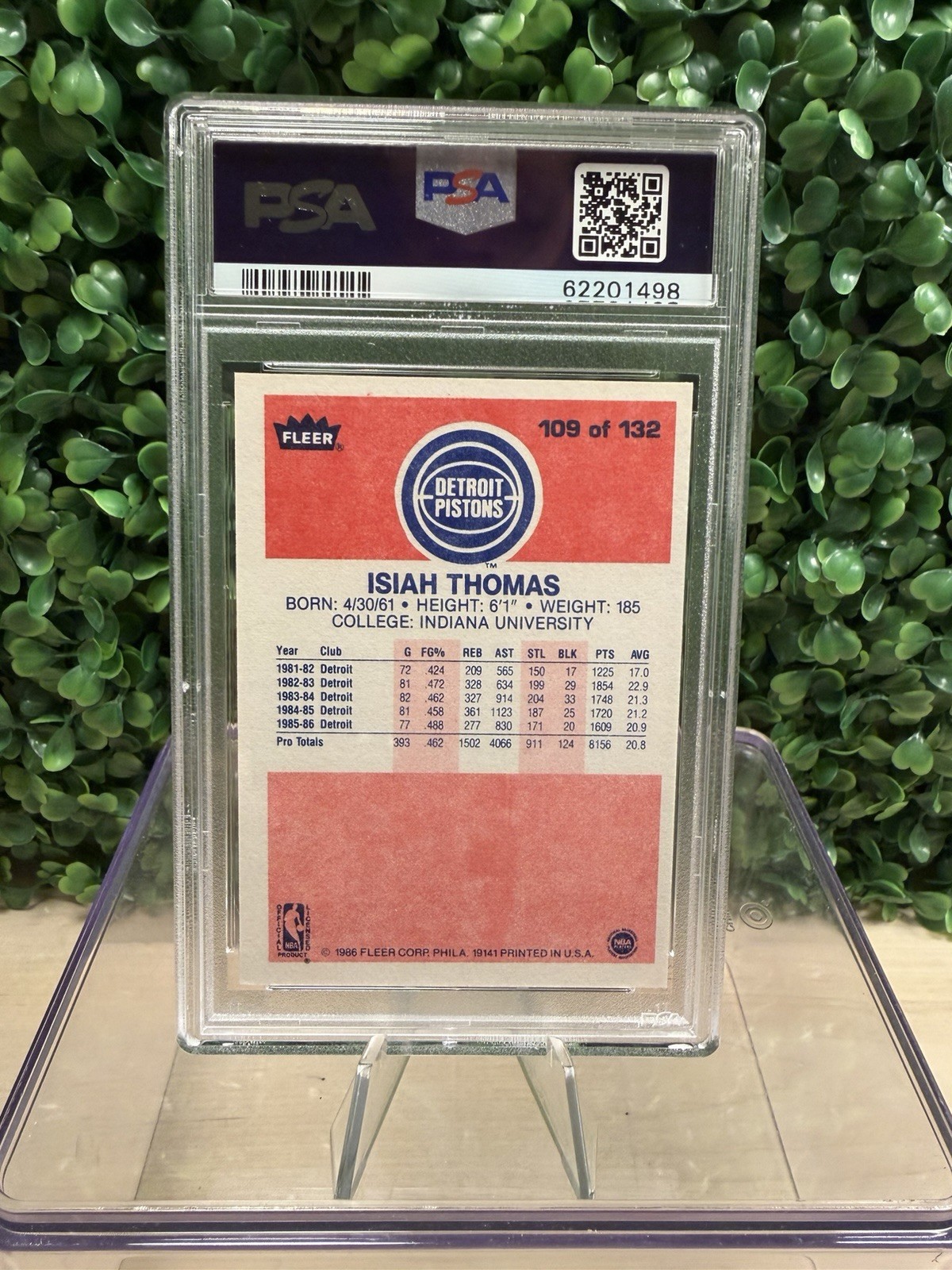 1986-87 Fleer – Isiah Thomas #109 (RC)