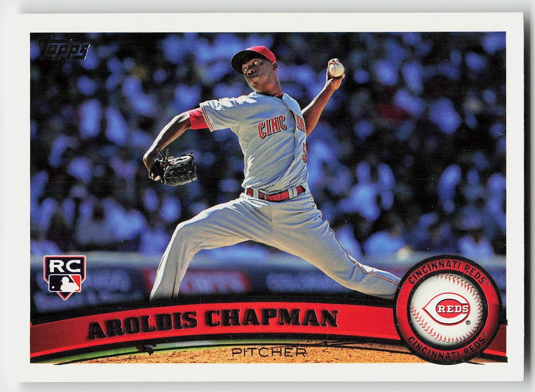 2011 Topps #110 Aroldis Chapman BASEBALL Cincinnati Reds
