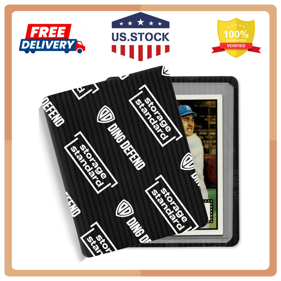 Ding Defend 110-Pack Trading Card Protector Shipping – 3.5 x 4.5 Inch Black Hobb