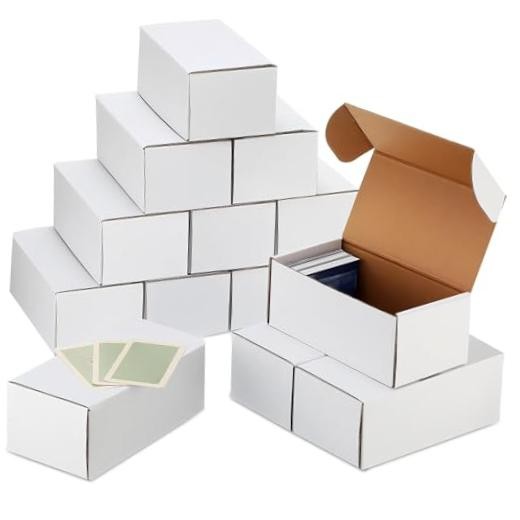 Pcs 400 Count Trading Card Storage Box Cardboard Baseball Card 10 White
