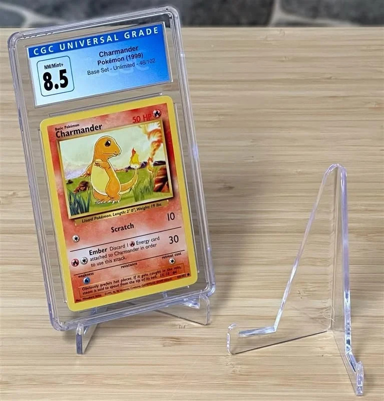(Pack of 3) BCW Small Trading Card Stands Display Trading Cards & Collectibles