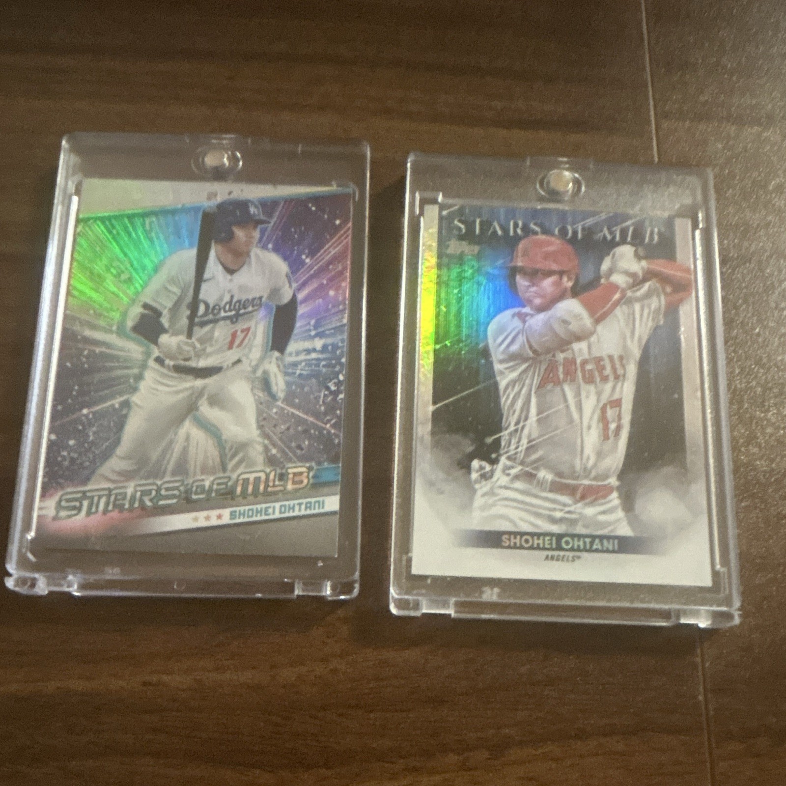 Shohei Ohtani 2 Card Bundle – 2022 & 2024 Topps Stars of The MLB Los Angeles