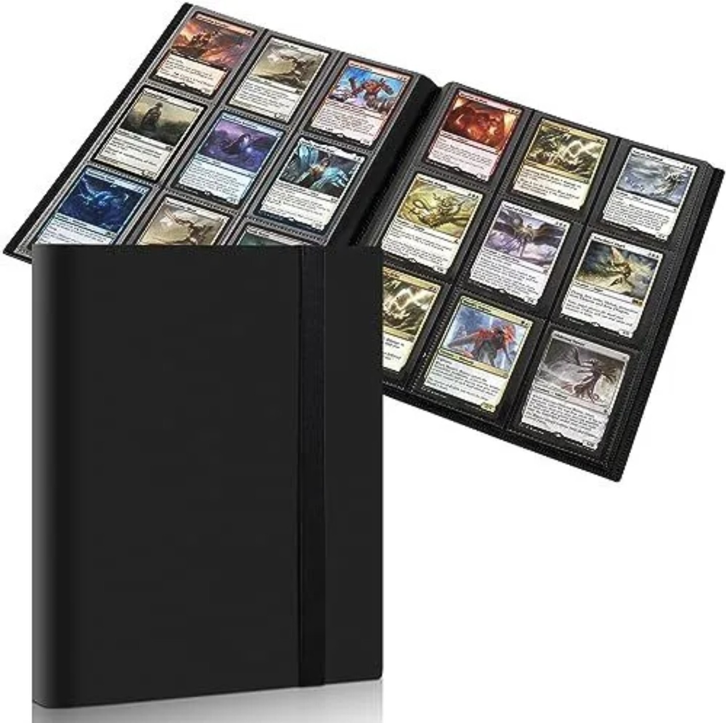 5 PACK Multi Color Lot 360 Pocket Trading Card Binder – Side Loading Elastic New