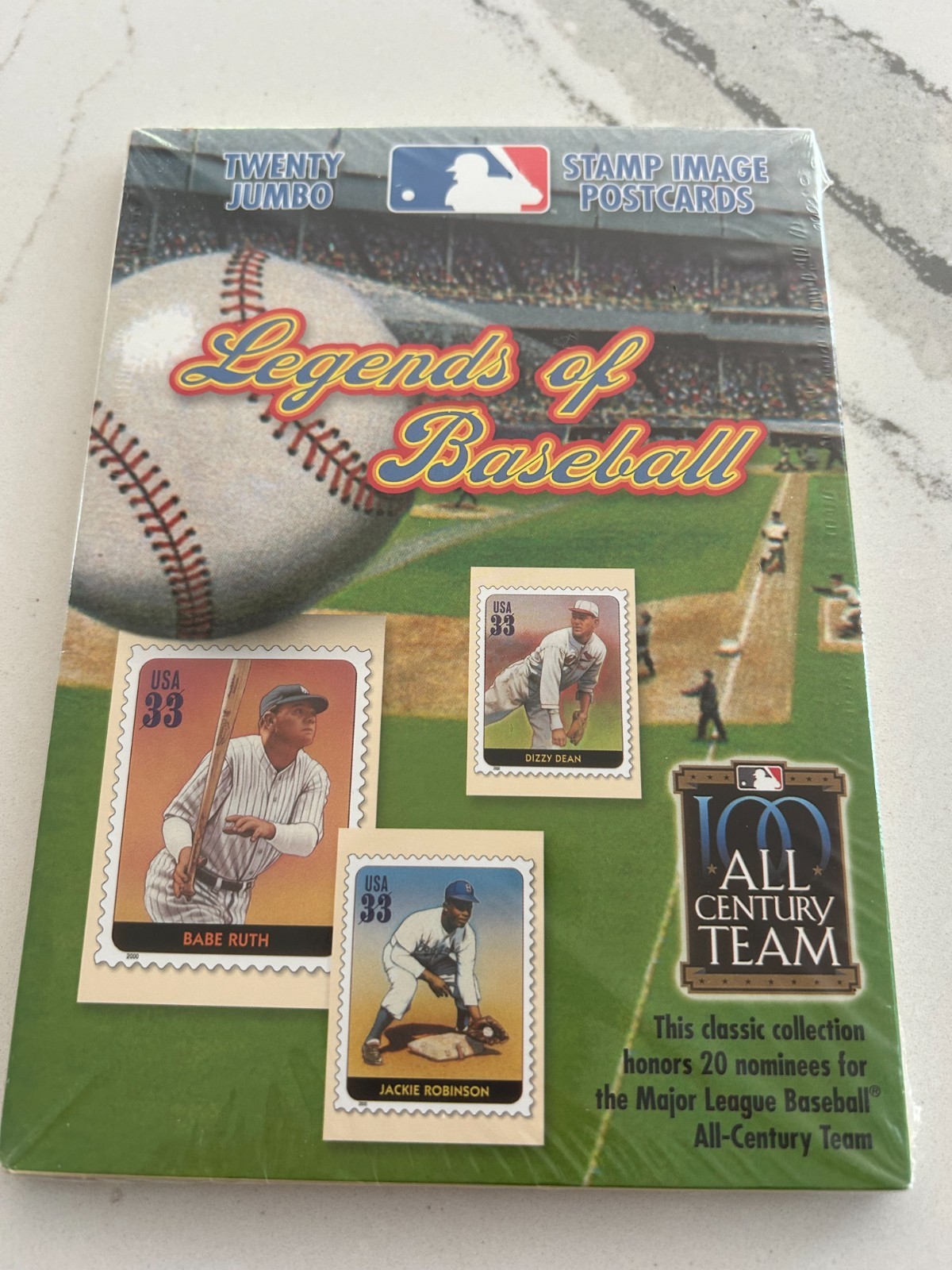 NEW SEALED MLB Legends Of Baseball Twenty Jumbo 2000 USPS Stamp Image Postcards