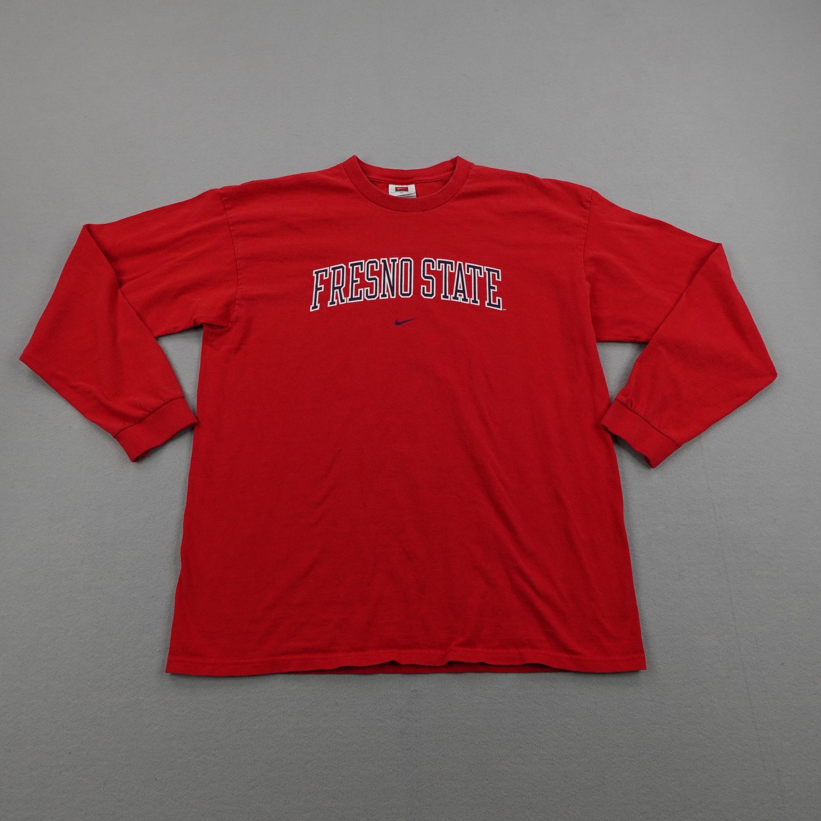 Vintage Fresno State Bulldogs Shirt Mens XL Red Nike Team Long Sleeve Y2K Tee