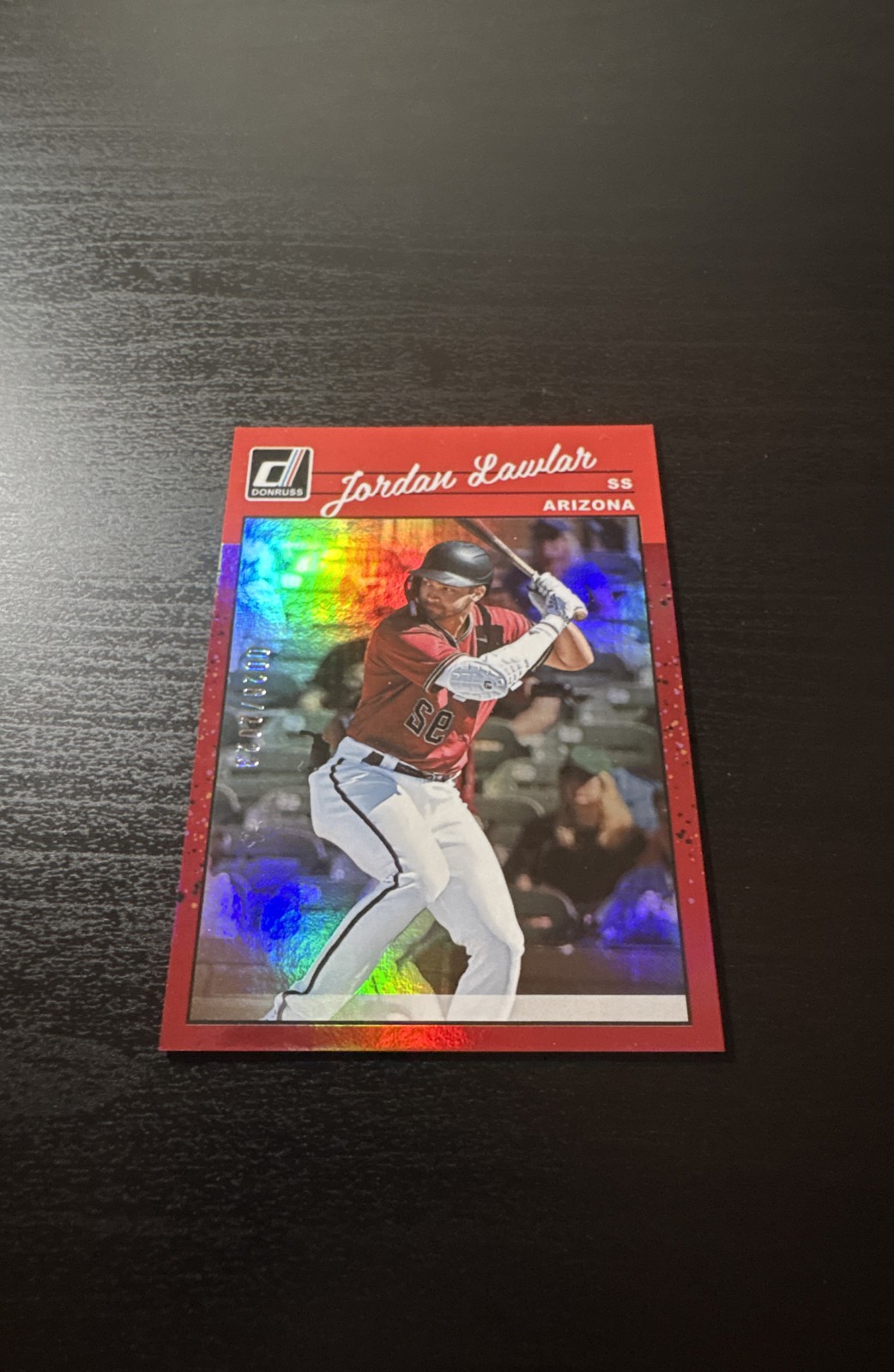 2023 Panini Donruss – Retro 1990 Jordan Lawlar #244 Holo Red /2023 (RC)