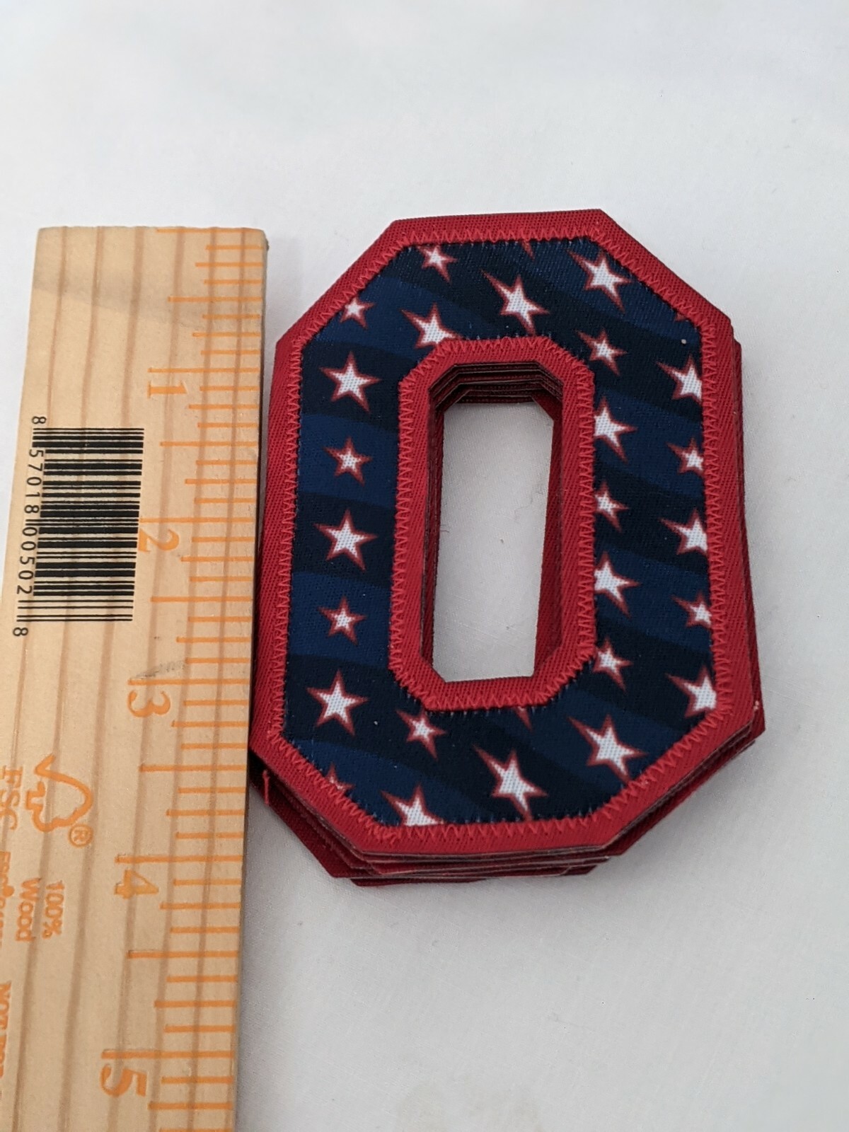 #0 MLB 4th of July authentic team issue 4 X 2 3/4 inches uniform number
