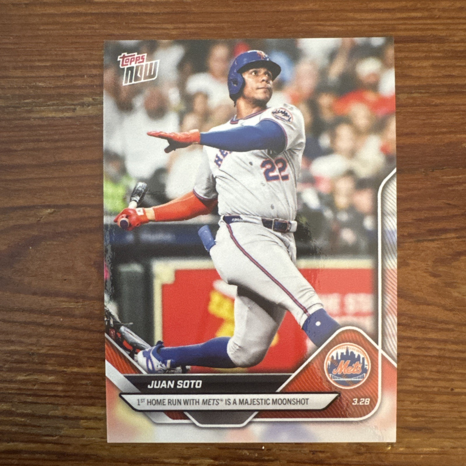 2025 Topps NOW JUAN SOTO #17 1st Home Run With Mets PR 10738