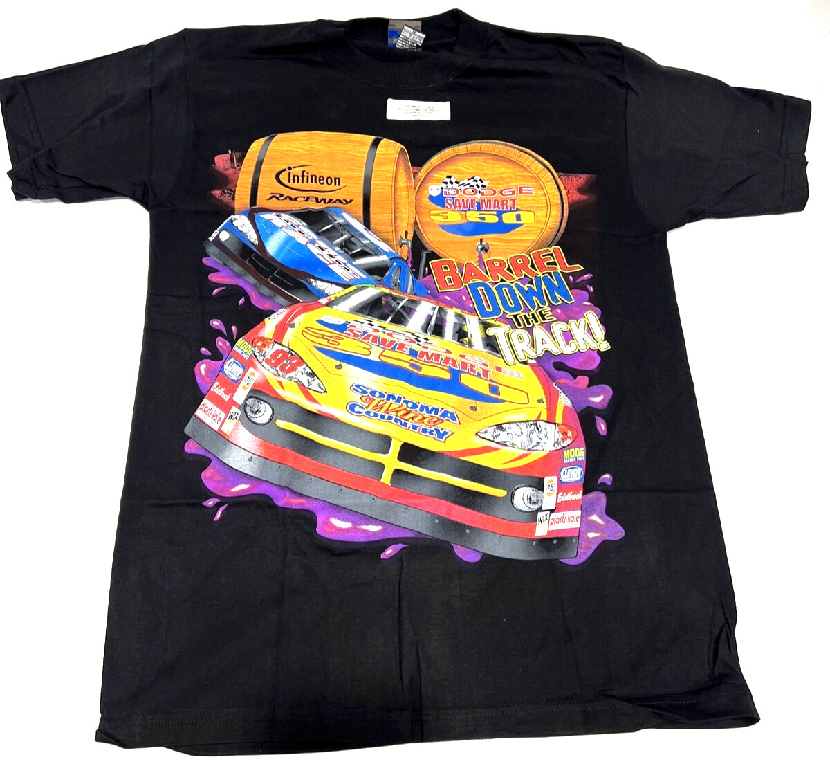 Vintage Nascar Graphic Shirt 2003 Dodge Save Mart 350 Raceday Shirt(Size Large)