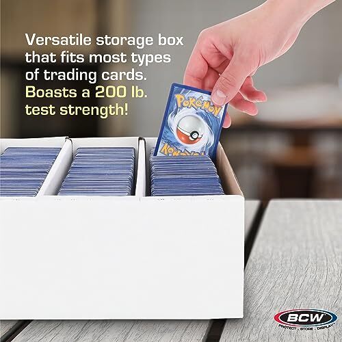BCW Monster Box – 1ct Trading Card Storage Box | Holds 3200 Assorted Styles