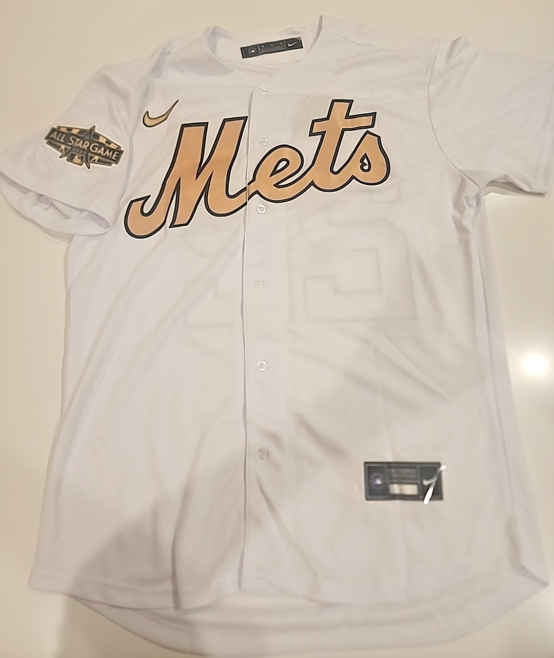 JUAN SOTO #22 New York Mets White Fashion Jersey Men’s Size Medium (Wrong Patch)