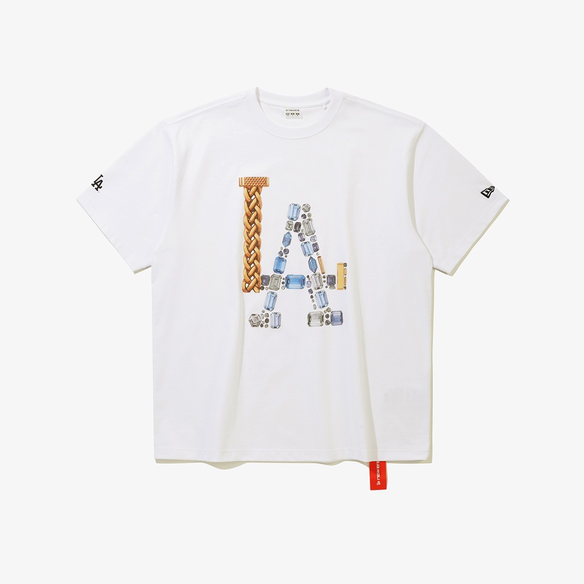 New Era 2026 MLB LA Dodgers Jewel T-shirt, White