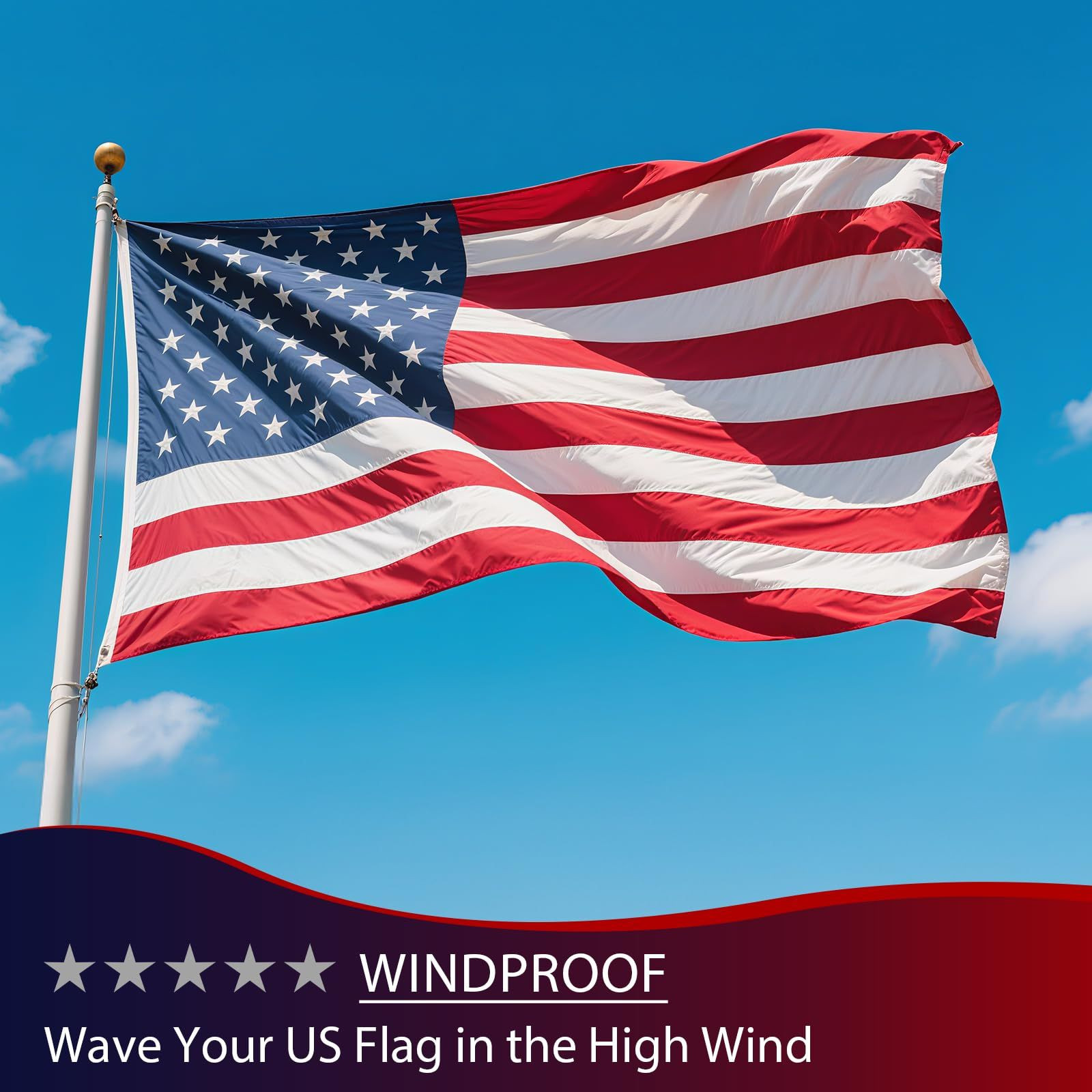 3×5 American Flags for Outside – US Flag Heavy Duty Outdoor – ft