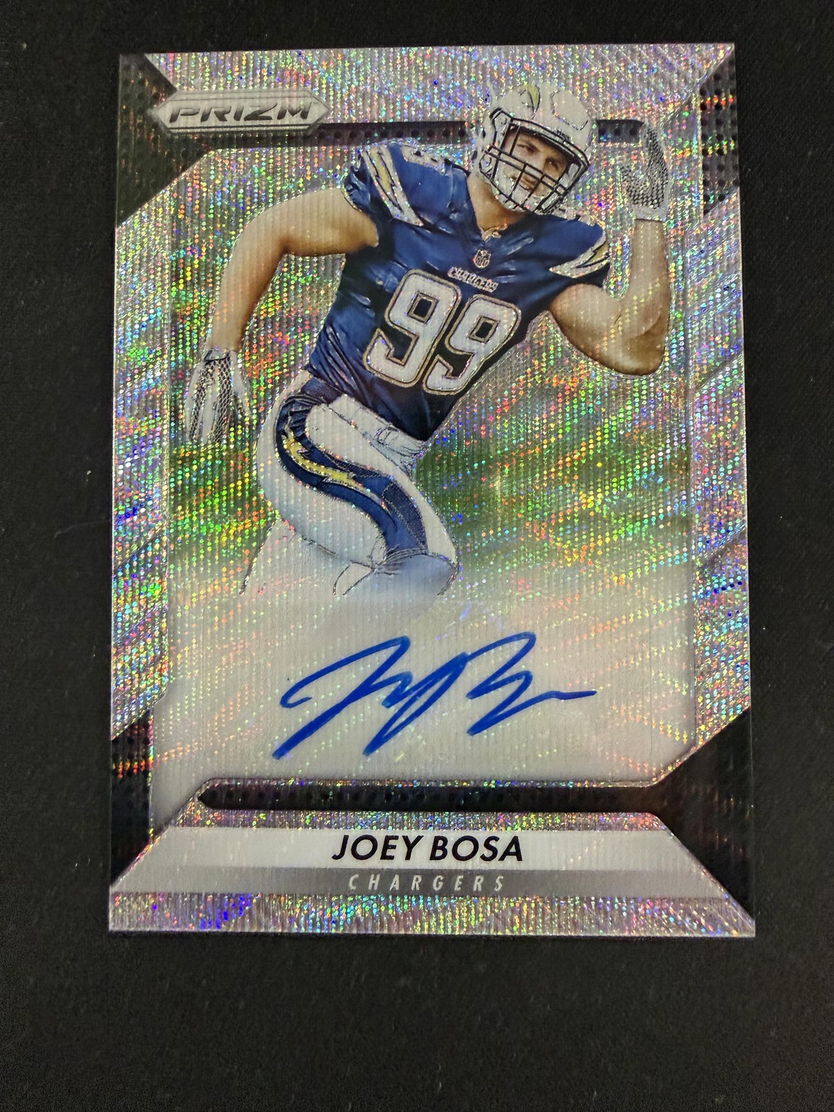 #RA-JBA Joey Bosa 2016 Panini Prizm SN,AU Auto #/149 Chargers Auto Blue Wave