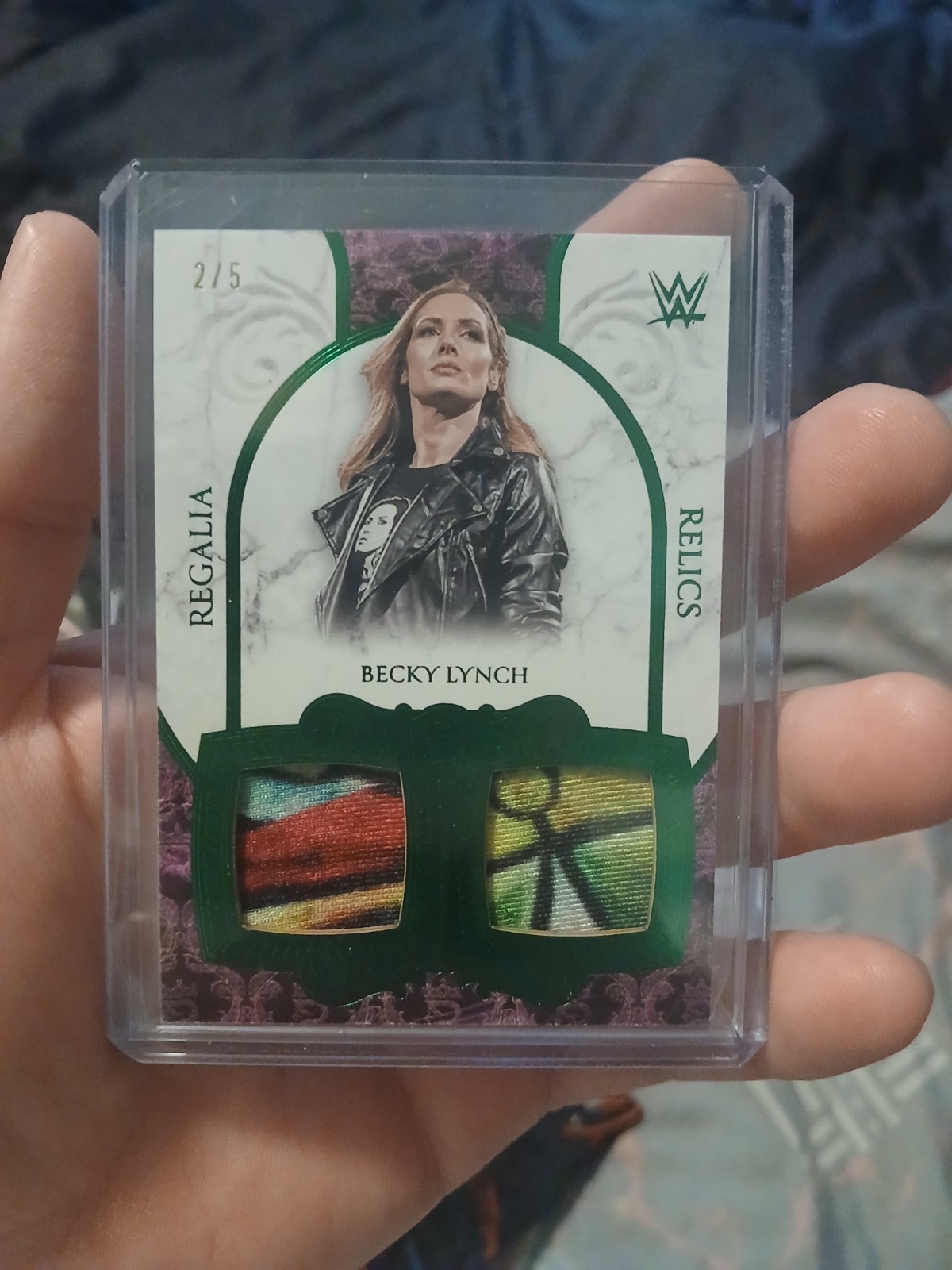 2025 Topps Royalty WWE Becky Lynch Regalia Relics 2/5 Multi-Color Patch