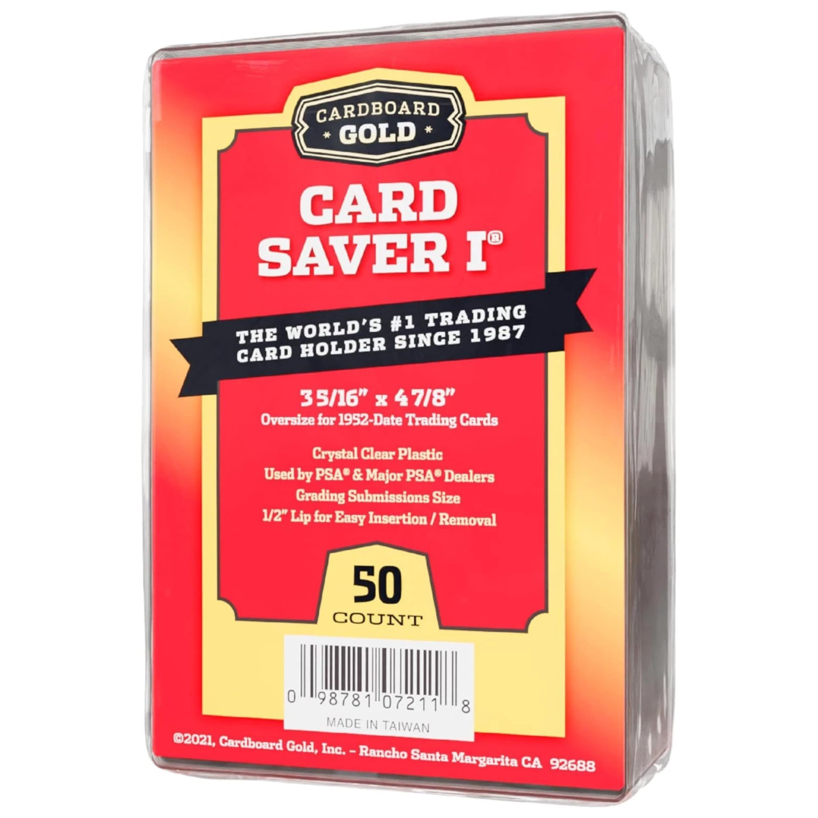CARD SAVER 1 SEMI RIGID CARD HOLDERS PSA/BG Graded Card 50 (Pack), 200 (Box)
