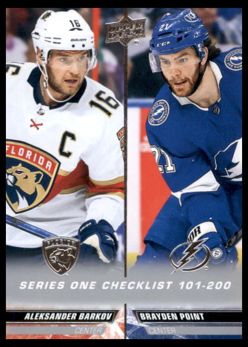 2022 Upper Deck #200 Barkov / Point CL Panthers / Lightning Hockey Card