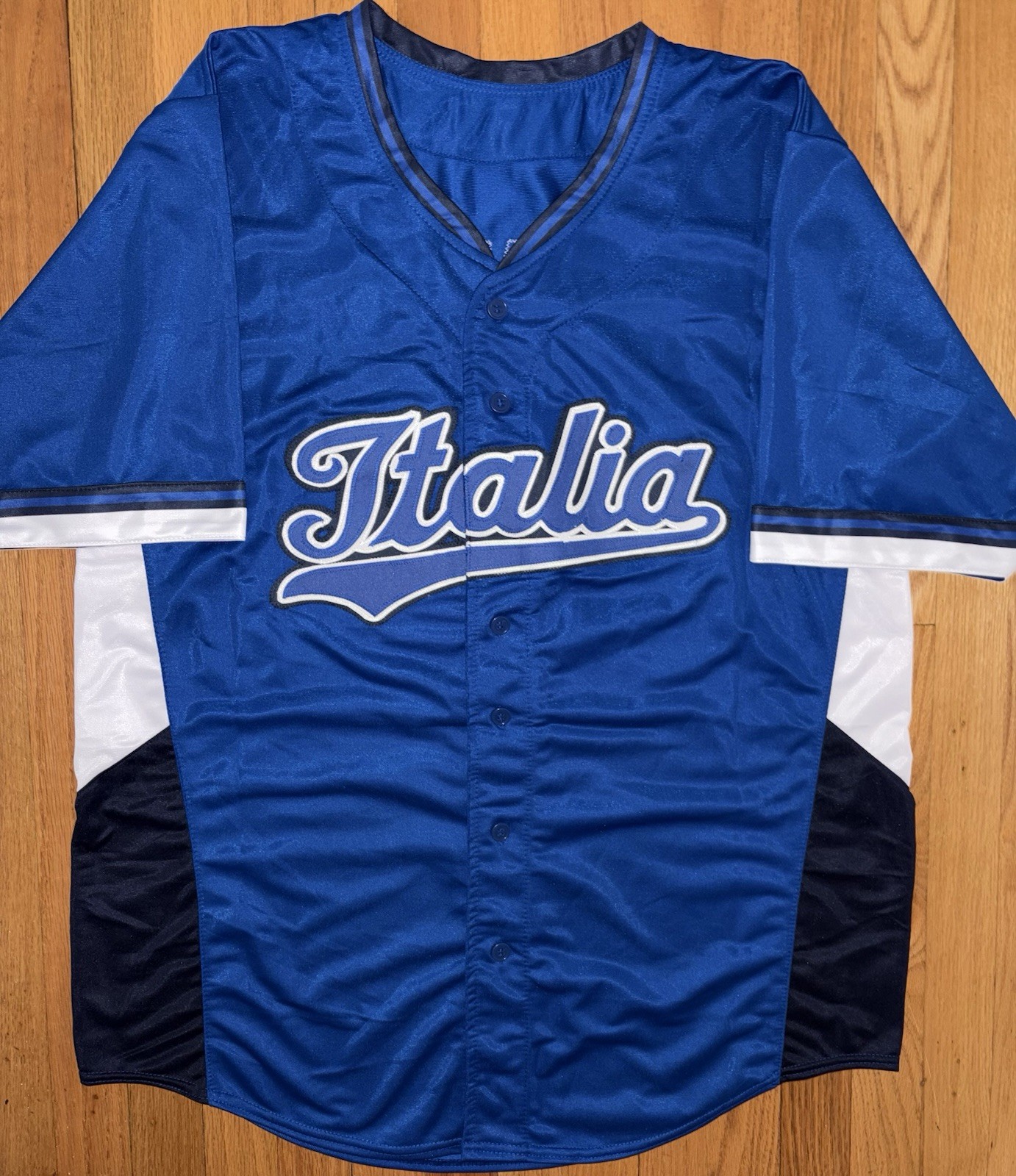 Sam Antonacci Signed Custom Team Italy Custom WBC Jersey JSA WITNESS COA