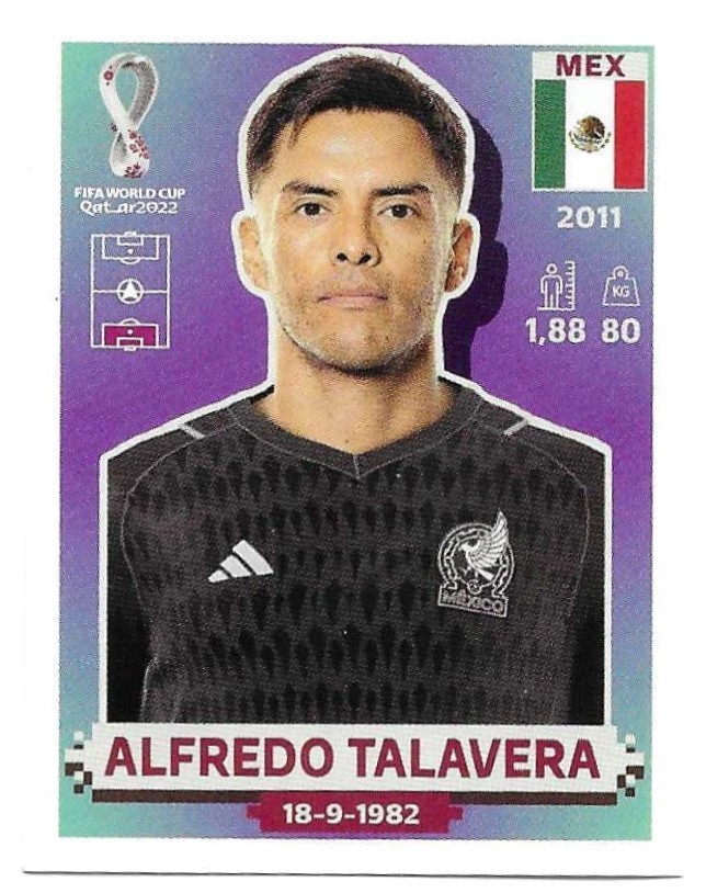 Alfredo Talavera Panini 2022 FIFA World Cup Sticker Mexico MEX 4