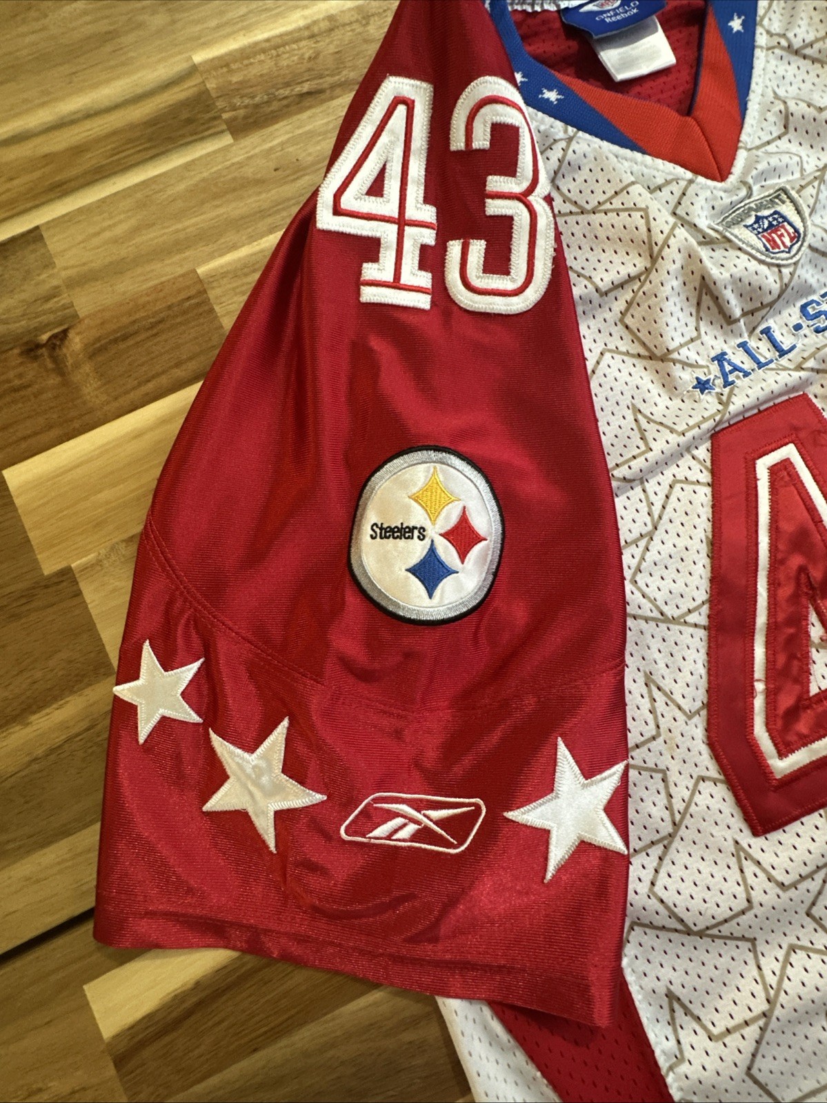RARE Reebok Troy Polamalu Pittsburgh Steelers 2009 Pro Bowl Jersey Size 50