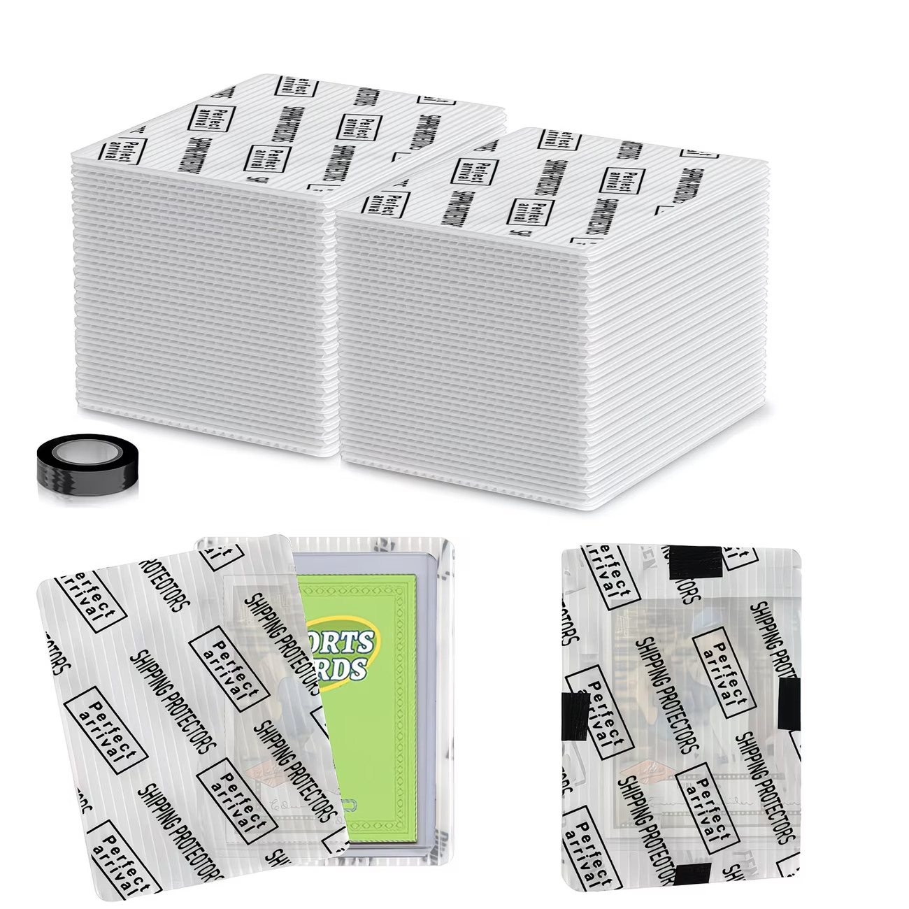 120-Pack Trading Card Protector Shipping – 3.5 X 4.5 Inch