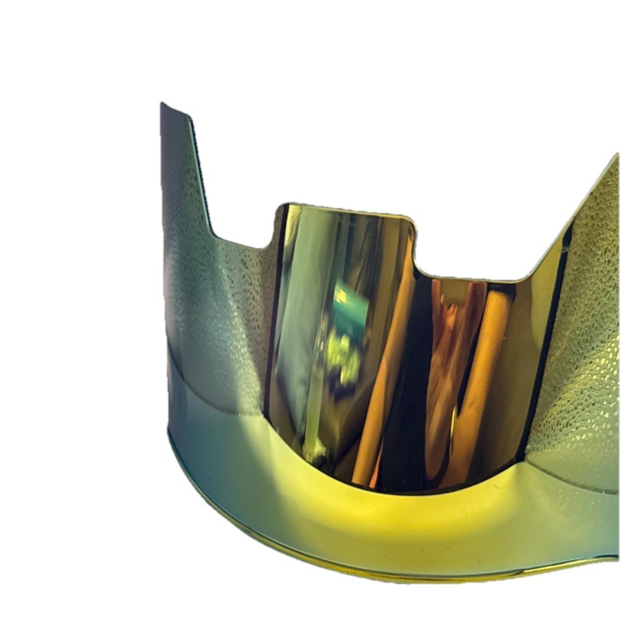 Full Football Helmet Shield Visor —Set Of 2 Gold And Blue!!! Both Chrome Mirror