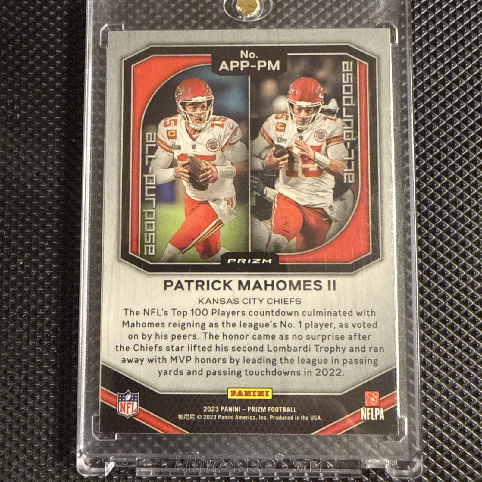 2023 Panini Prizm – All Purpose Patrick Mahomes II #APP-PM Silver Prizm