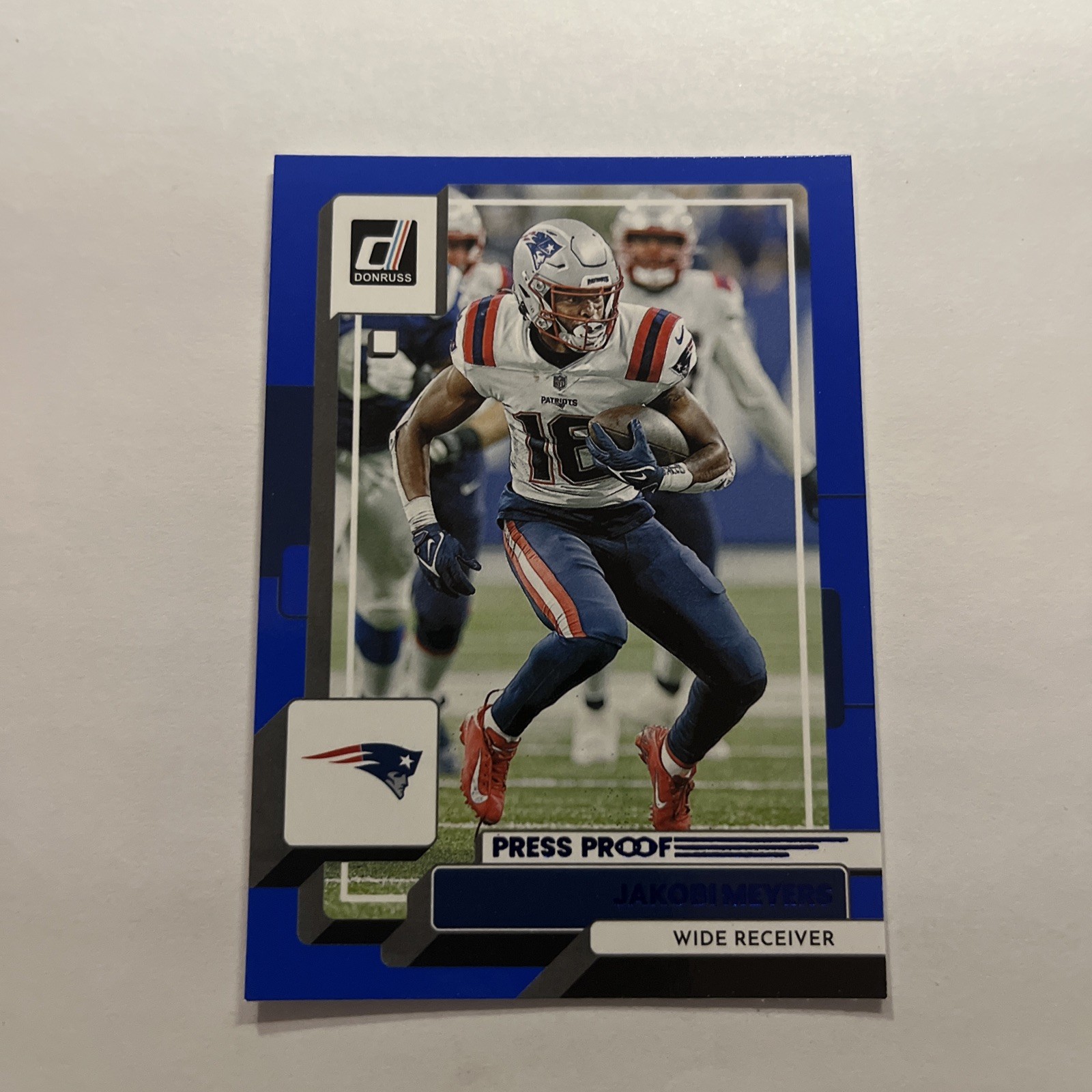 2022 Donruss Blue Press Proof Jakobi Meyers New England Patriots #132