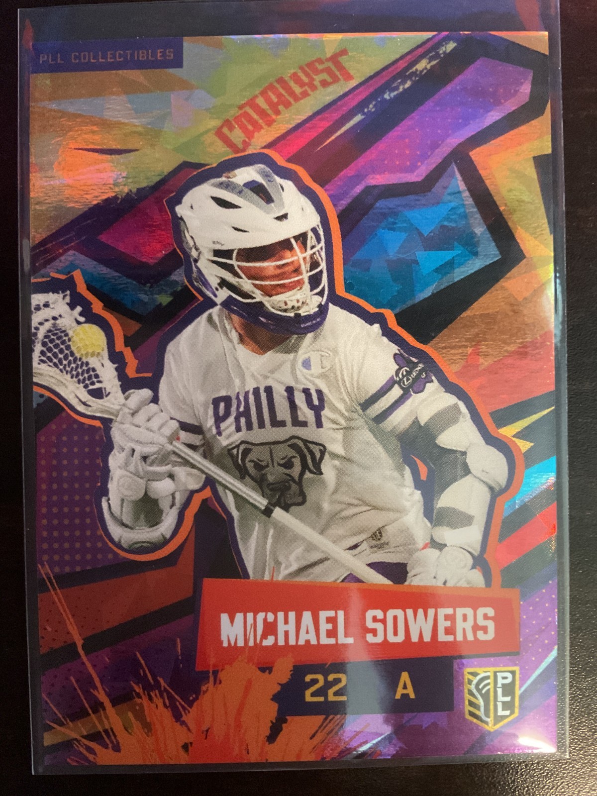 Michael Sowers 2025 Premier Lacrosse League Fieldside II Catalyst SSP Card #1