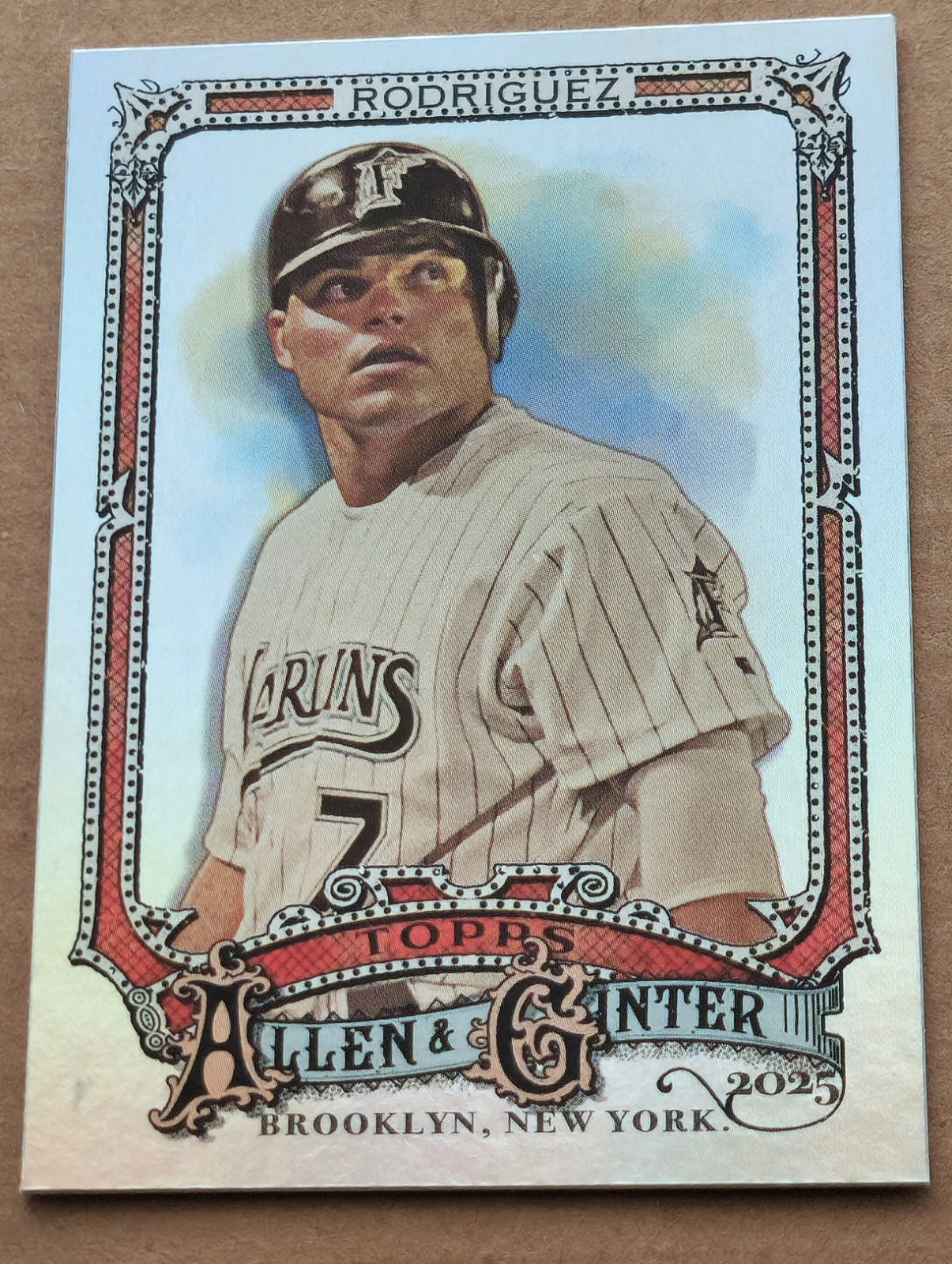 2025 Topps Allen And Ginter Ivan Rodriguez #309 Silver Foil SP Florida Marlins