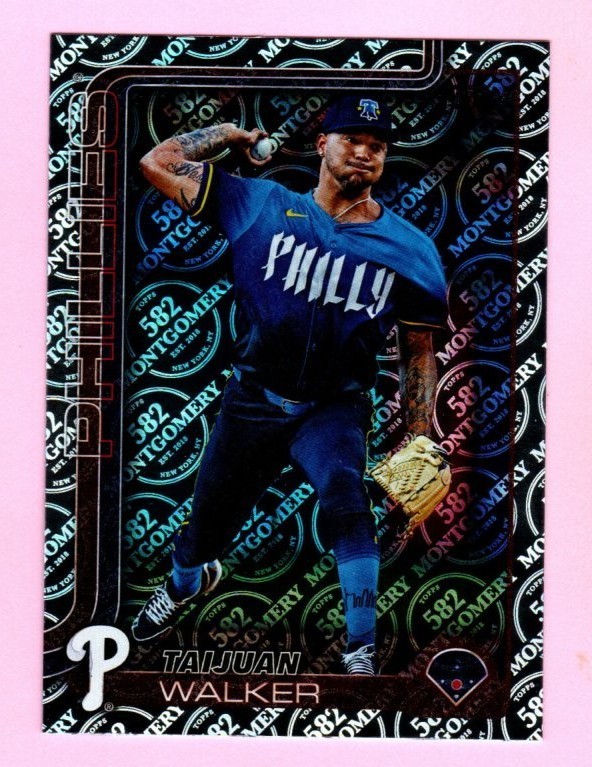 2025 Topps Montgomery Foil #351 Taijuan Walker Philadelphia Phillies