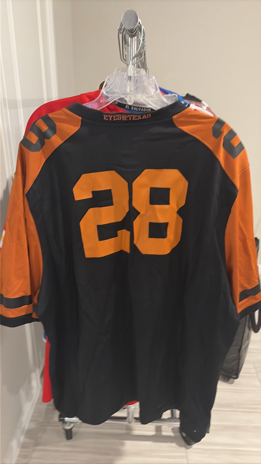 Nike Texas Longhorns 28 Black Orange Football Jersey Mens Size 3XL