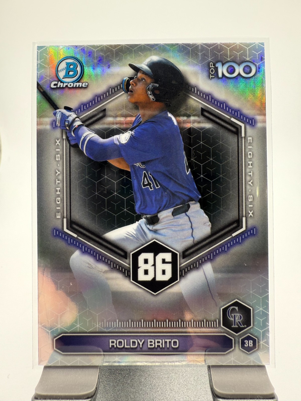 2026 Bowman Chrome Roldy Brito #BTP-86 Bowman Scouts Top 100 Rockies