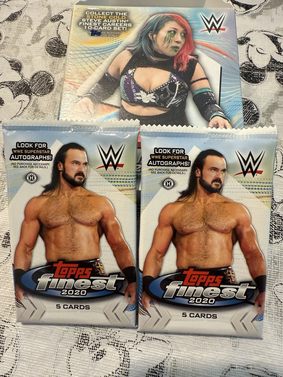 ONE (1) SEALED HOBBY PACK Of 2020 Topps Finest WWE Wrestling Cards-INAUGURAL YR!