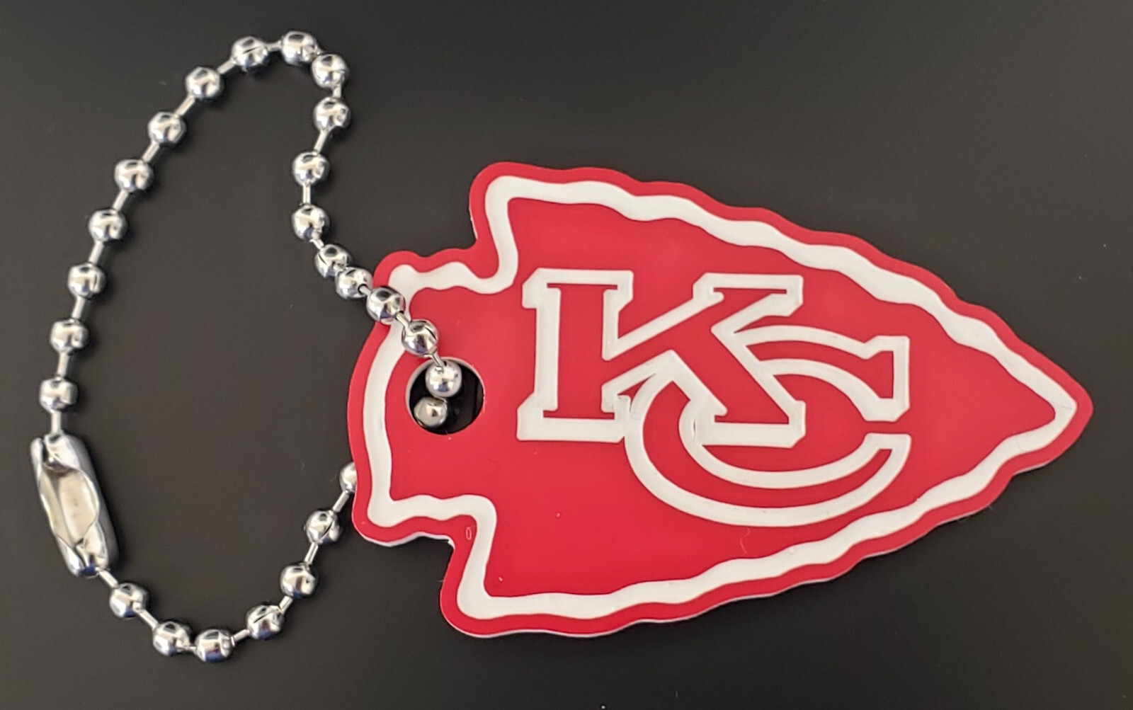 Kansas City Chiefs Arrowhead Key Chain/Jacket Pull Custom Engraved